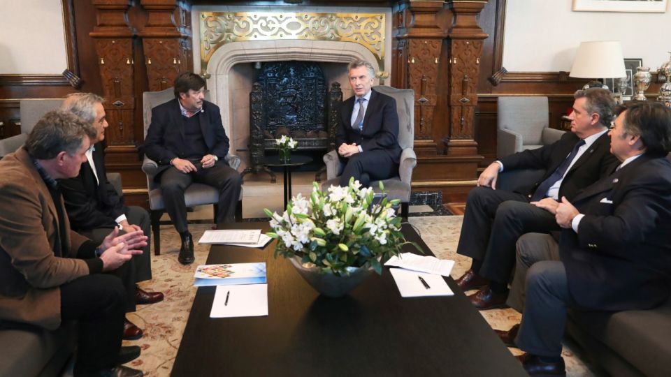 Macri se reunió con los integrantes de la mesa de enlace del campo.