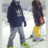 Las fotos de alto voltaje de Miriam Lanzoni y su novio