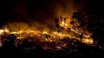 Una de las imágenes que se difundieron de los recientes incendios.