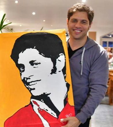 Axel Kicillof viajó a Misiones, y el artista le dió su obra.