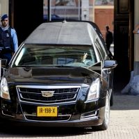 Máxima de Holanda y su familia en el funeral de Cristina