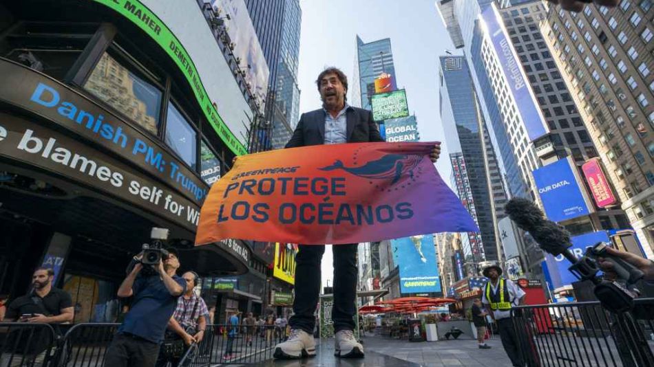Javier Bardem intercede ante la ONU y se corona como activista de Greenpeace