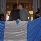 Juliana Awada, protagonista junto a Mauricio Macri en el balcón de la Casa Rosada