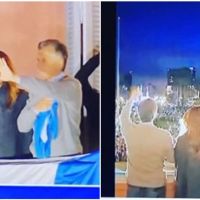 Juliana Awada, protagonista junto a Mauricio Macri en el balcón de la Casa Rosada