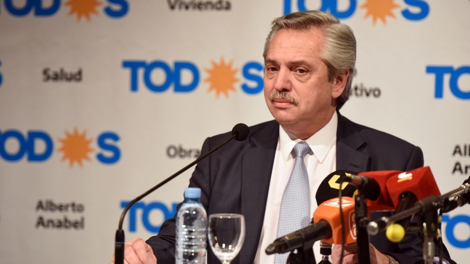 Alberto Fernández, candidato del Frente de Todos.