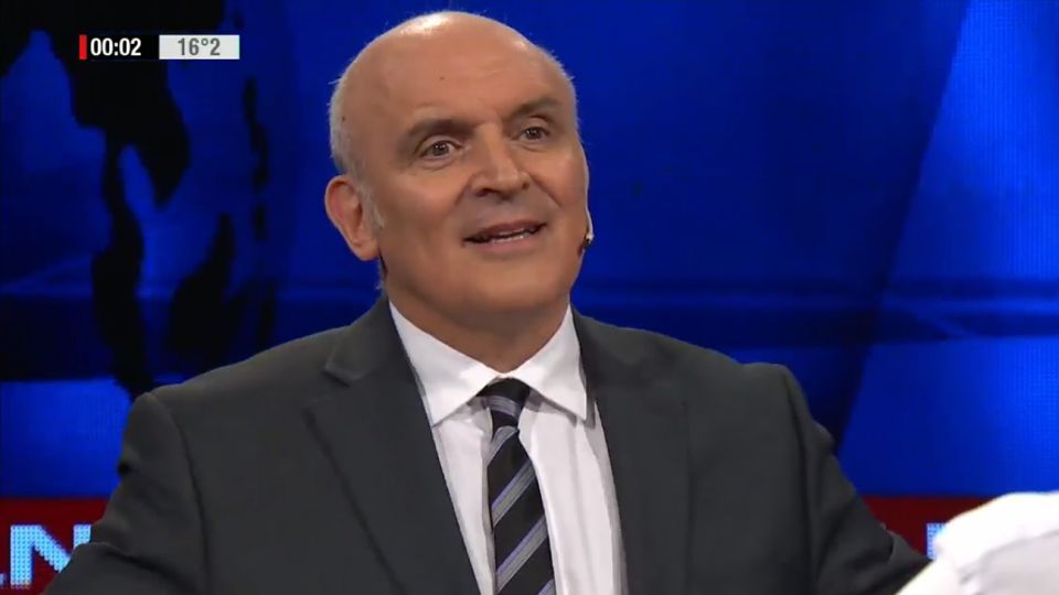 José Luis Espert durante la entrevista con Luis Novaresio.