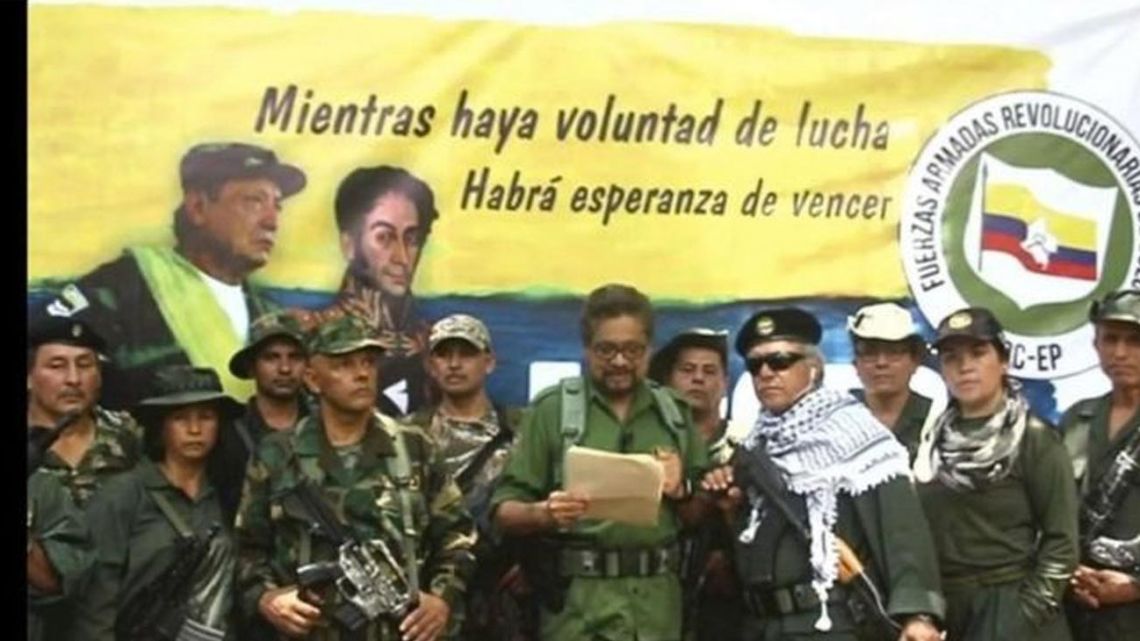 FARC members, including Iván Marquez, announce the re-opening of their armed struggle.