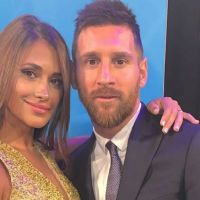 El look de Anto Roccuzzo en el sorteo de la Champions