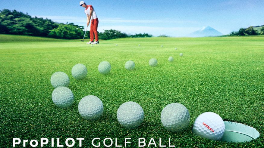 Nissan creó una pelotita que puede convertirte en un eximio golfista
