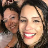 Pampita disfrutó de los Rolling Stone antes de la llegada del huracán