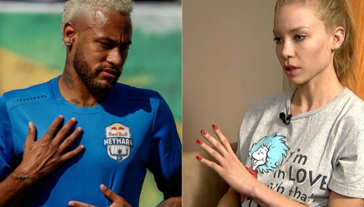 Neymar y Najila Trindade Mendes de Sousa