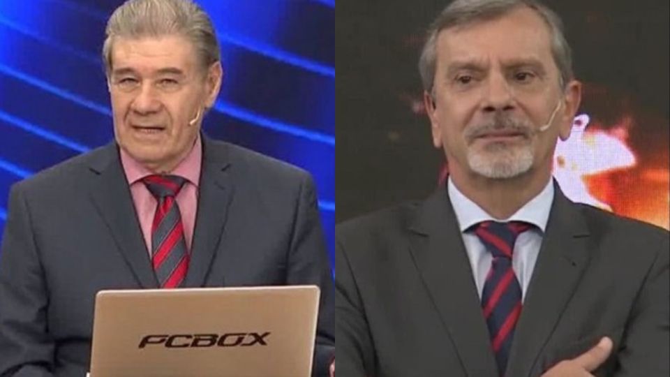 Los periodistas Victor Hugo Morales y Antonio Fernández Llorente.