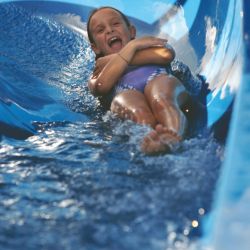 Toboganes y piscinas de diferentes alturas complementan la actividad a bordo.