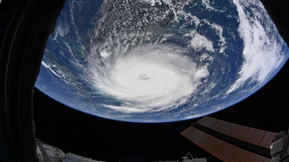 huracán dorian estacion espacial