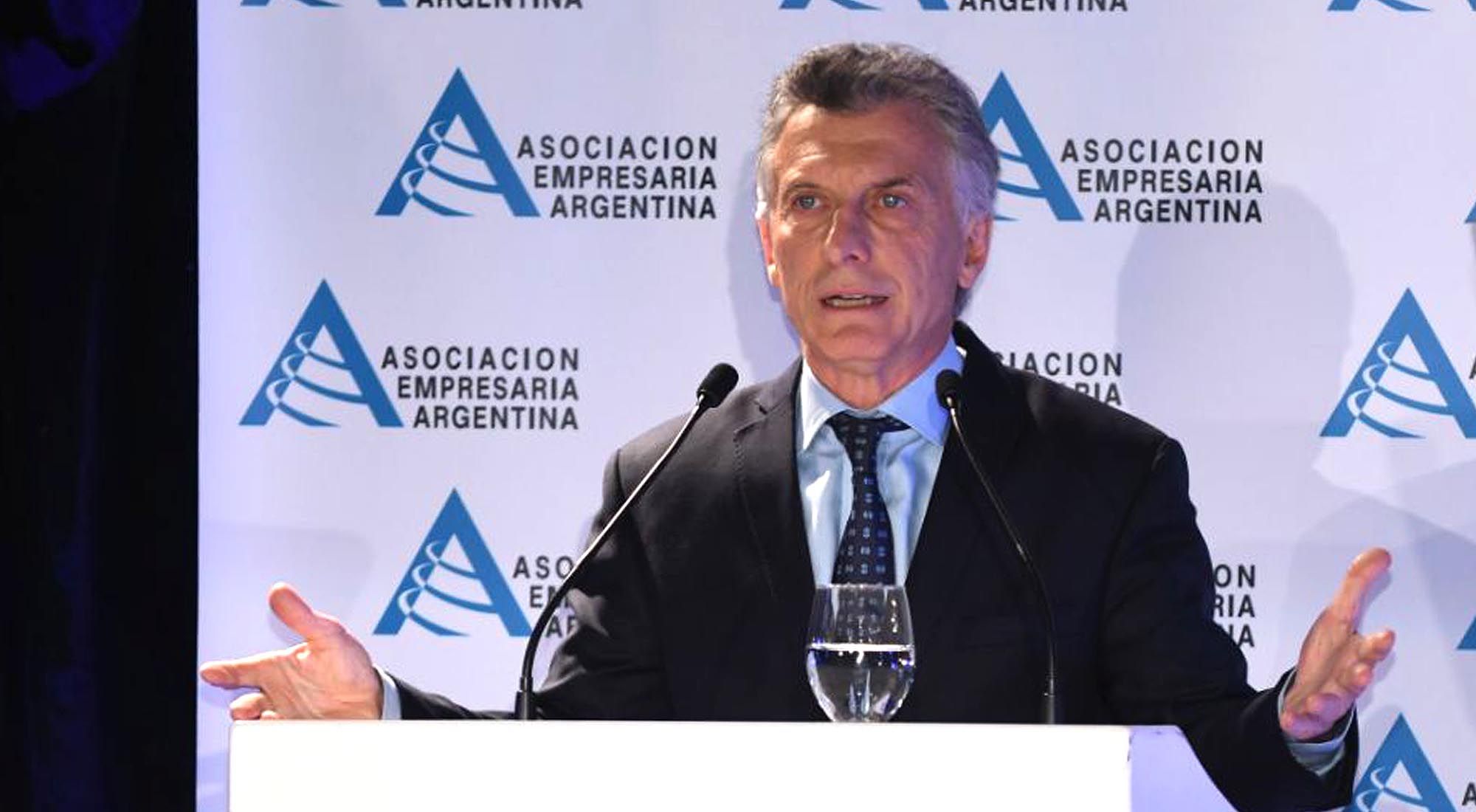 El presidente Mauricio Macri Cerró la jornada de AEA.