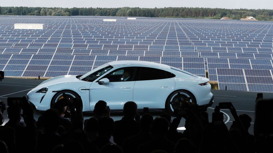 Porsche AG Premiere New All Electric Taycan Sports Car