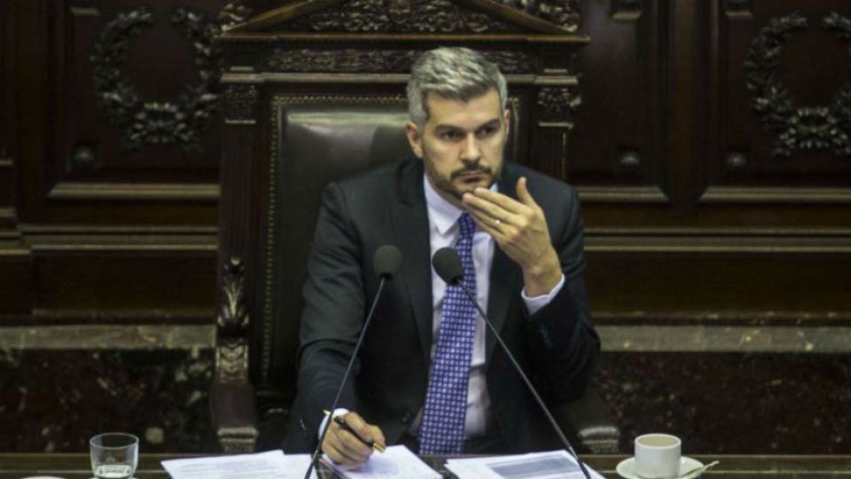 Marcos Peña en el Senado, el pasado 27 de marzo.