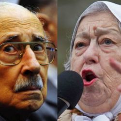 Jorge Rafael Videla y Hebe de Bonafini