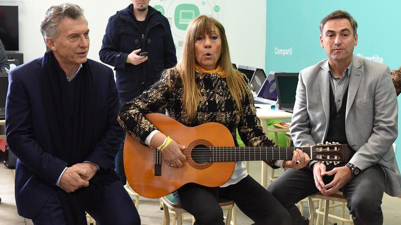 El presidente Mauricio Macri en la provincia de Córdoba. 