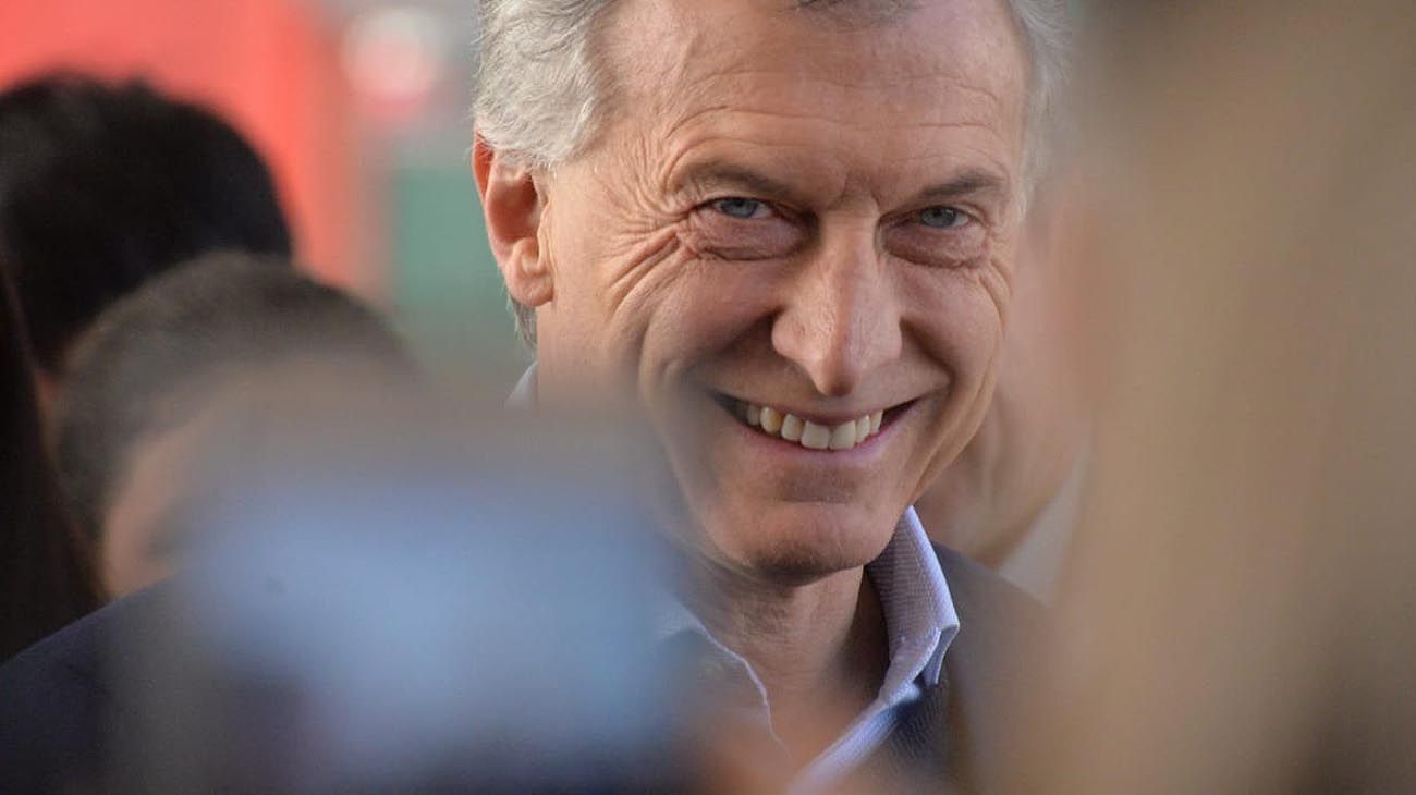 El presidente Mauricio Macri en la provincia de Córdoba. 