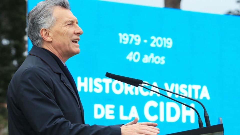 Aniversario. El Presidente lideró ayer el acto para recordar la histórica visita de la CIDH en 1979.
