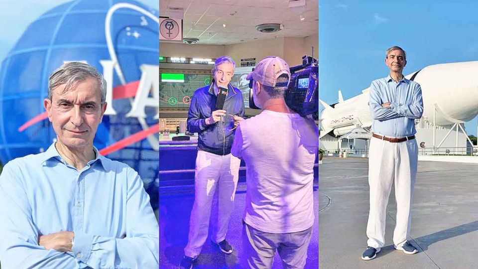 Momentos. Nelson estuvo hace poco en la NASA, por los cincuenta años de la llegada del hombre a la Luna.