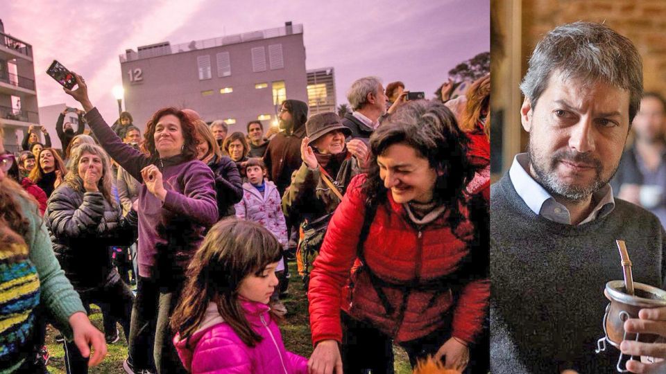 Movida. El viernes se volvió a repetir la imagen de militantes cantando contra Rodríguez Larreta.