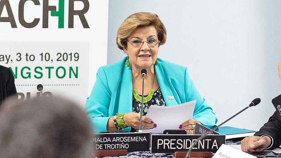 Presidenta. Arosemena describe la labor actual de la CIDH.