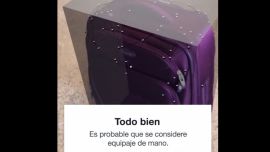 Una aplicación ayuda a medir y pesar virtualmente las valijas.