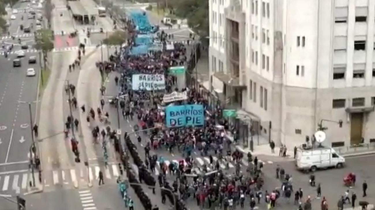 protesta en 9 de julio