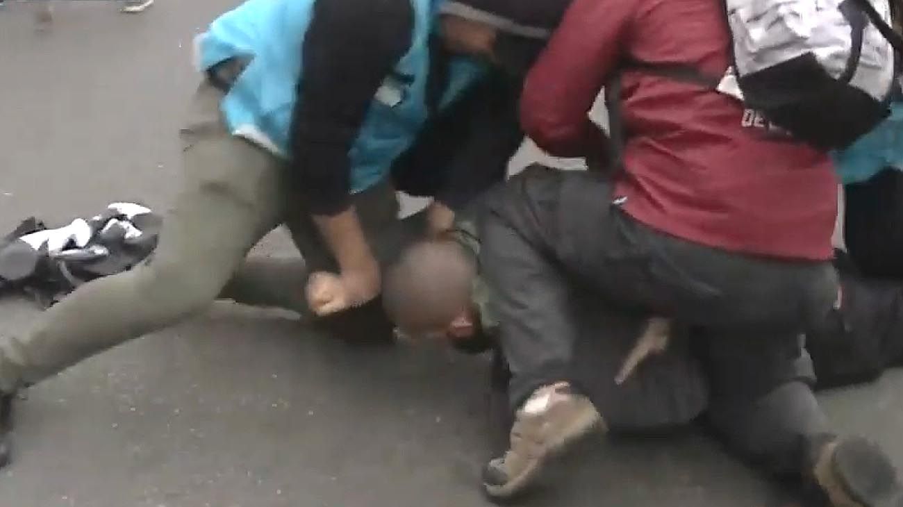 manifestantes en 9 de julio