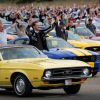La multitudinaria reunión de Ford Mustang se realizó en el campo de pruebas de Lommel, en Bégica.