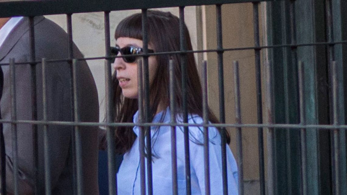 Florencia Kirchner, pictured leaving the Comodoro Py courthouse in March 2017.