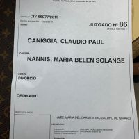 Caniggia divorcio
