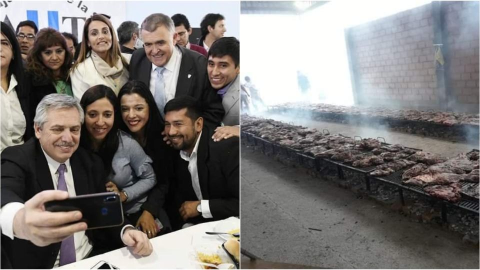 La llegada de Alberto Fernández a Tucumán generó bronca por el asado de bienvenida.