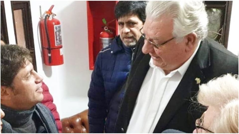 Axel Kicillof, reunido con Oscar Ostoich.