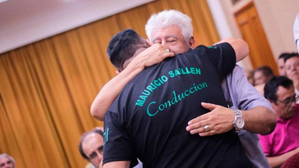 EN LA MIRA. Mauricio Saillén y Gabriel Suárez, los líderes de Surrbac y Luz y Fuerza.