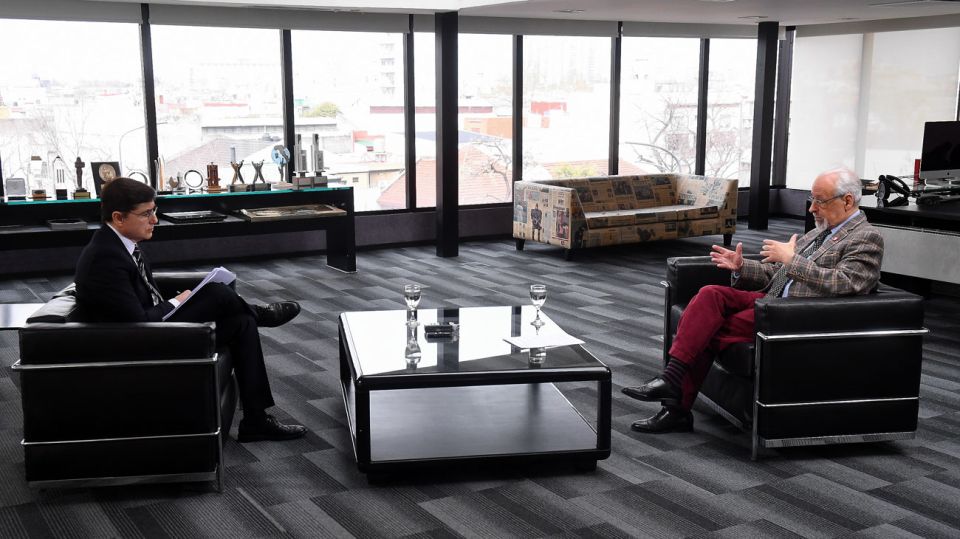 Horacio Verbitsky, en la entrevista con Jorge Fontevecchia.