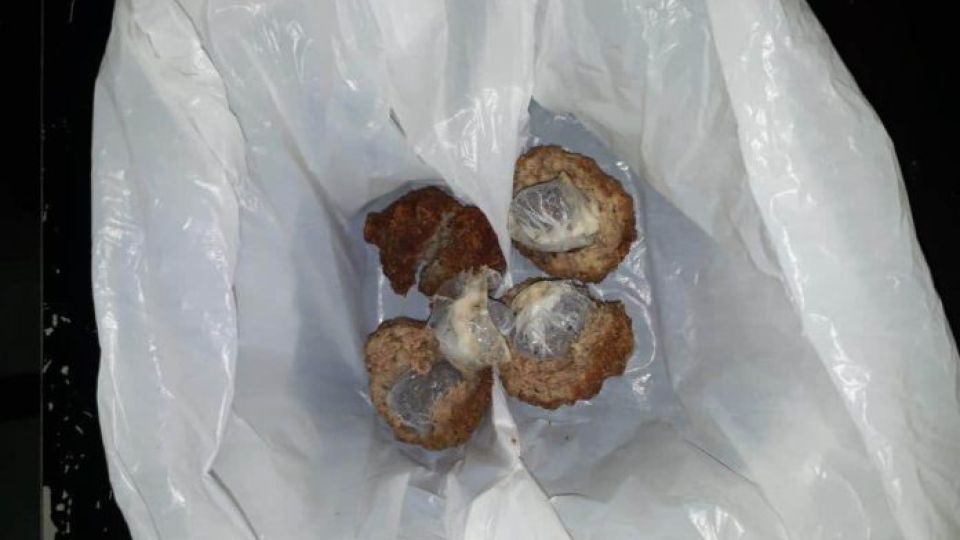 Albóndigas rellenas con marihuana, el plato especial que quiso ingresar una mujer a la cárcel.