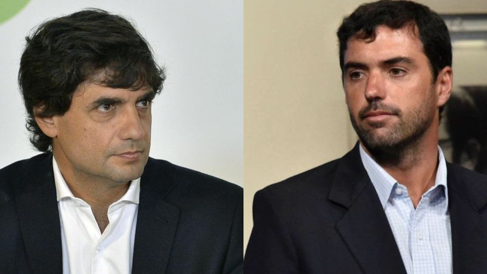 El ministro de Hacienda, Hernán Lacunza, y el titular de ANSES, Basavilbaso.