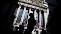 Trading On The Floor Of The NYSE As U.S. Stocks Pare Gain As Rocky Week Nears End