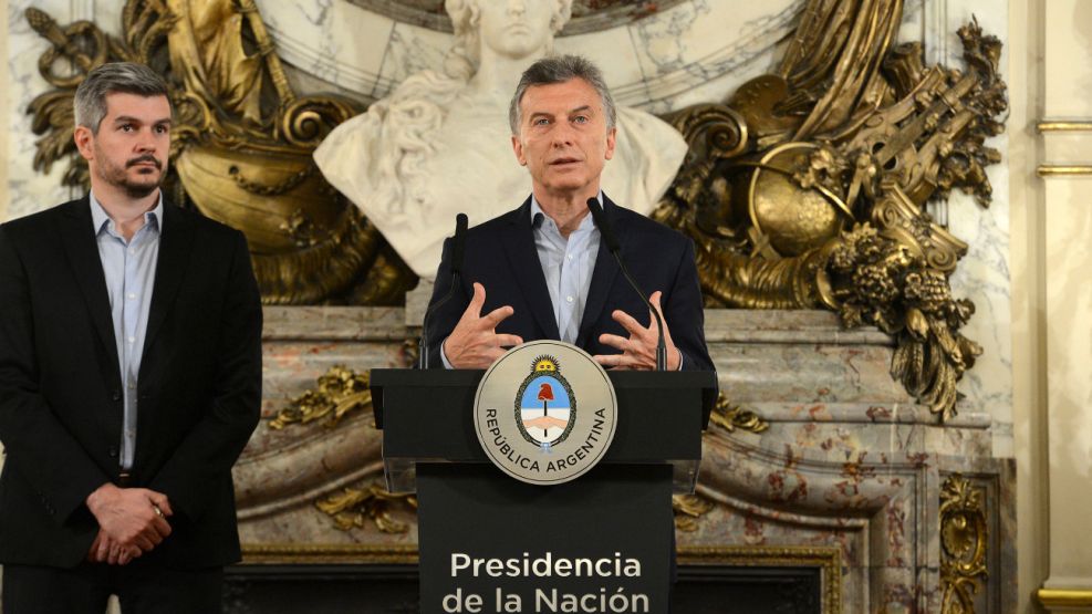 Mauricio Macri y Marcos Peña.