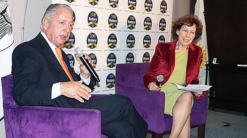 Vocero. Daniel Funes de Rioja, esta semana en el Rotary Club.