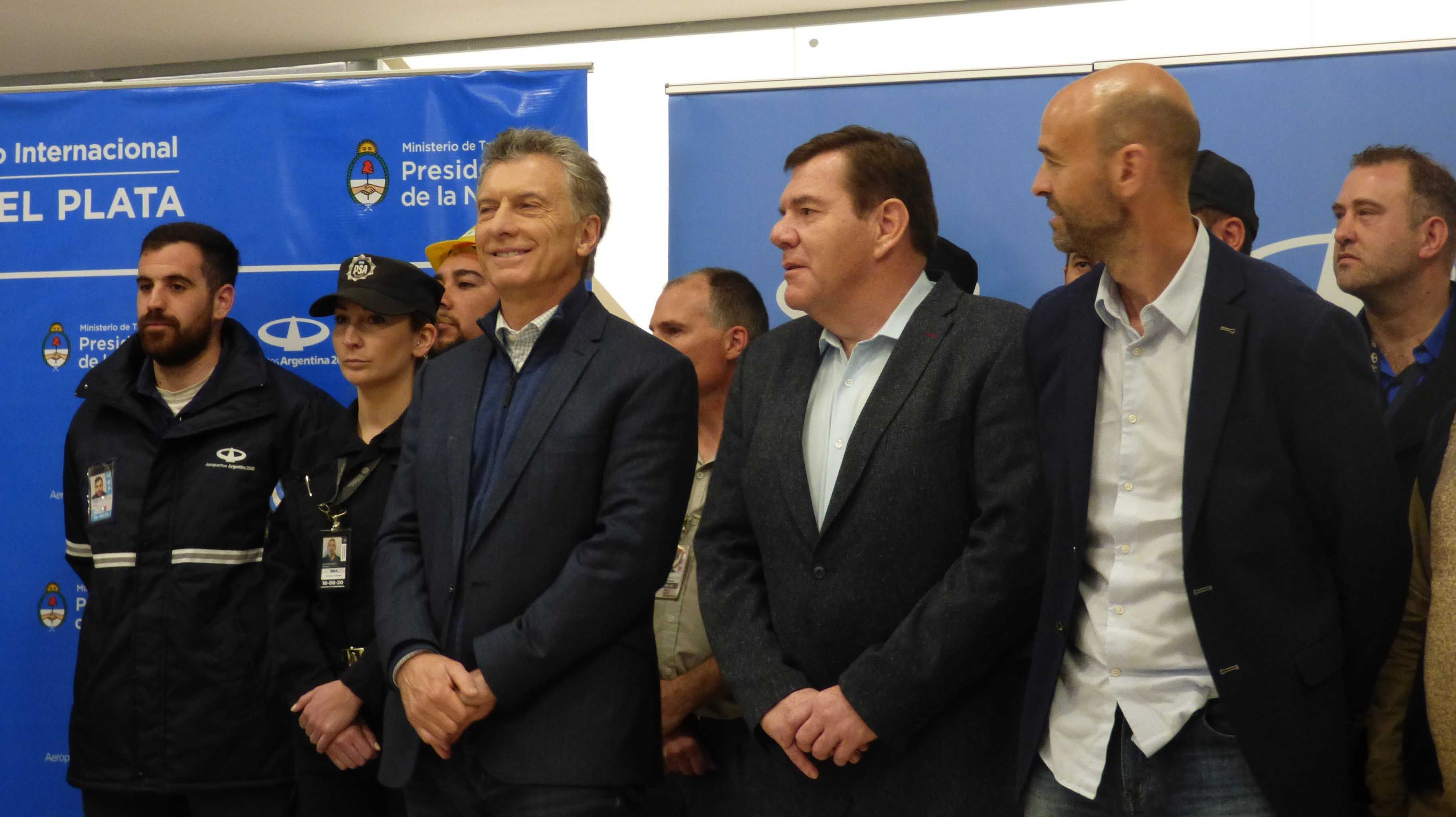 Mauricio Macri en Mar del plata.