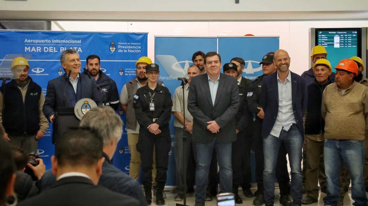 Mauricio Macri en Mar del plata.