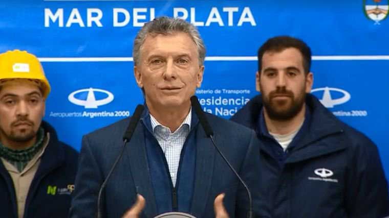 Mauricio Macri en Mar del plata.