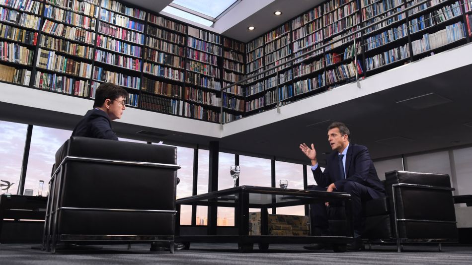 Sergio Massa, en la entrevista con Jorge Fontevecchia.