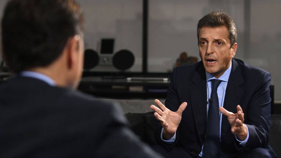 Sergio Massa, en la entrevista con Jorge Fontevecchia.