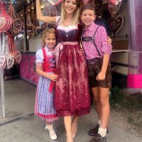 Evangelina Anderson y su familia