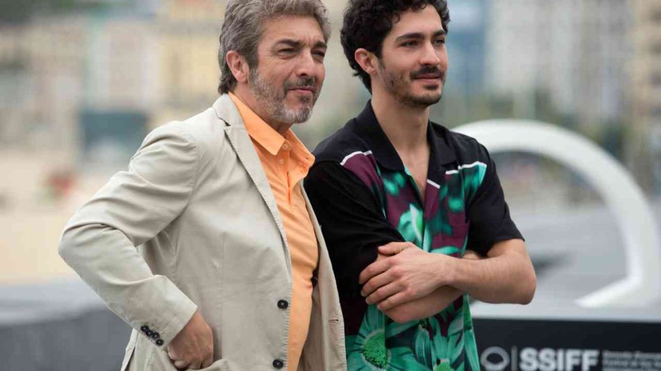 Ricardo Darín y su hijo, el Chino, en San Sebastián